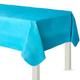 Caribbean Blue Flannel-Backed Vinyl Tablecloth, 54in x 108in